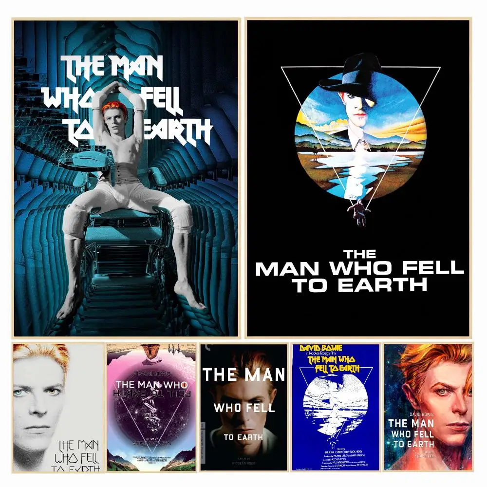 classic movie T-The Man Who Fell to Earth-H Painting Calligraphy Boho Botanical Decor for Living Room Elegant Home Style