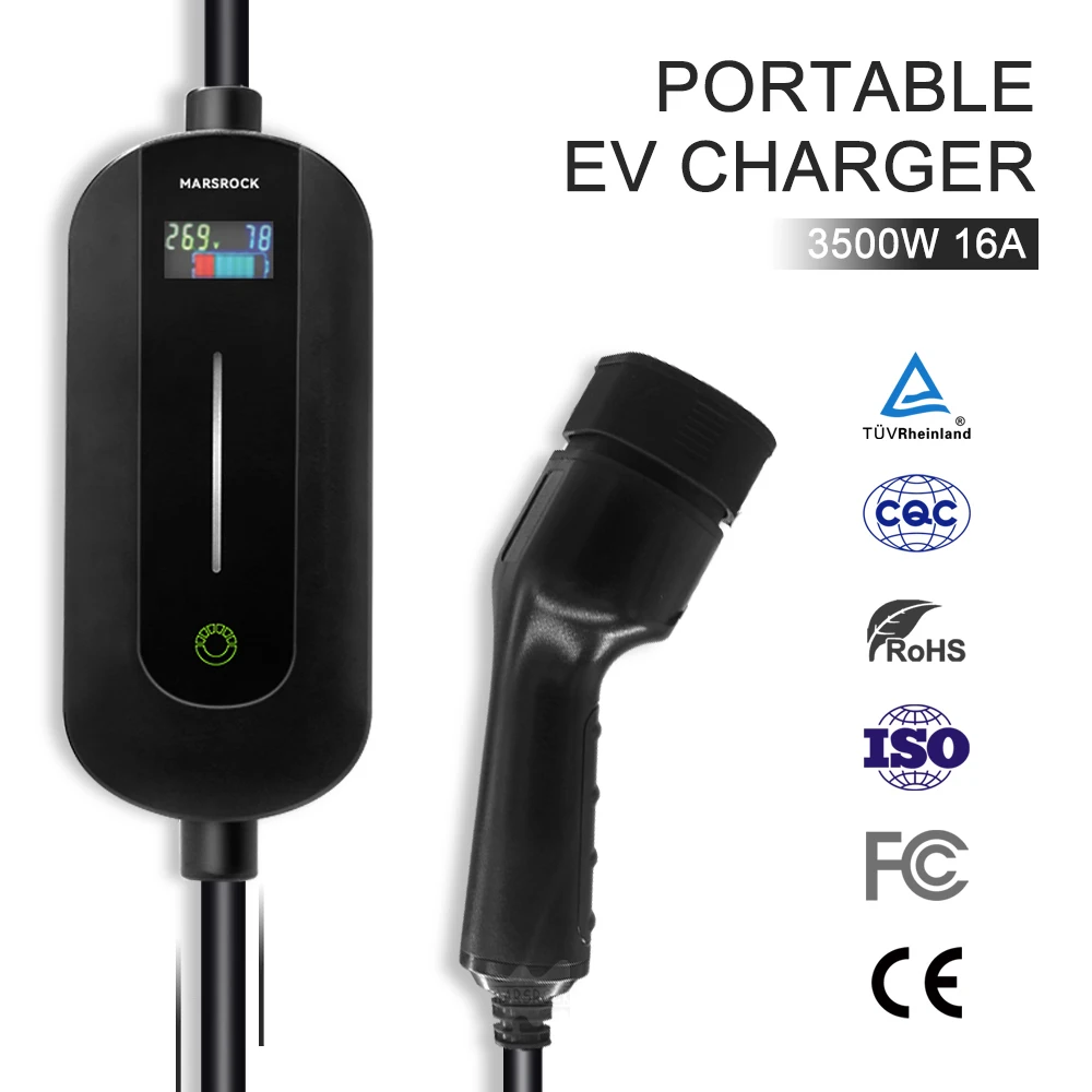 Portable EV Charger 11.5KWAC 230V  Intelligent New Energy Vehicle Commercial Household Charging Pile Post Station Universal