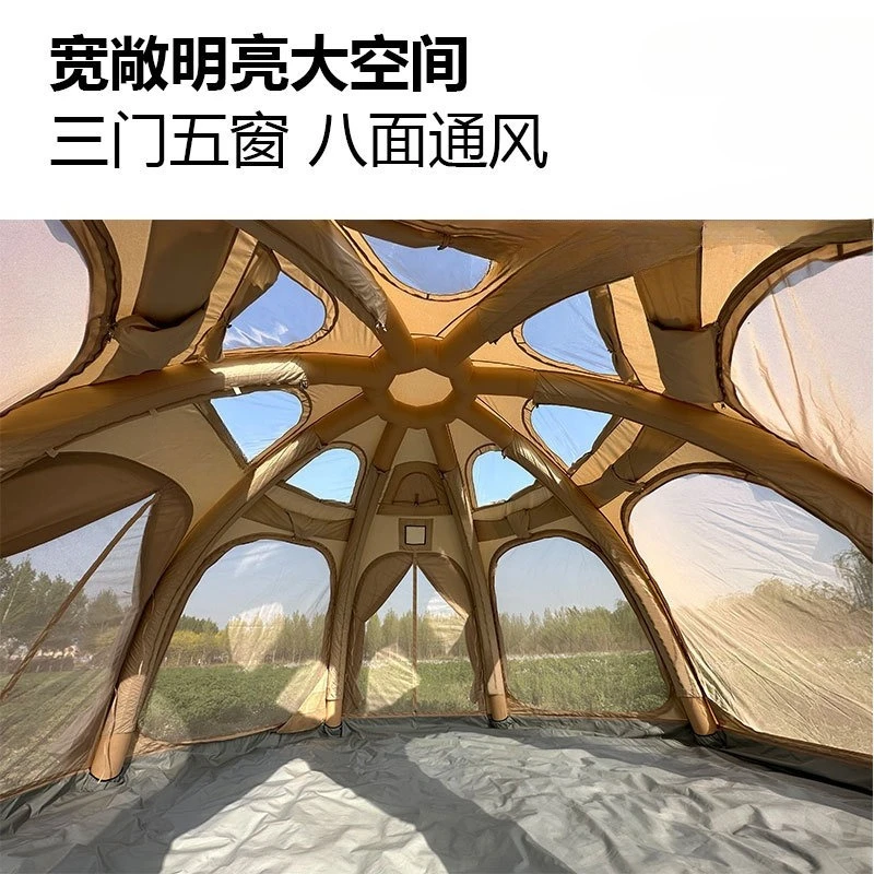 Octagonal spherical inflatable tent camping campground dome inflatable spherical