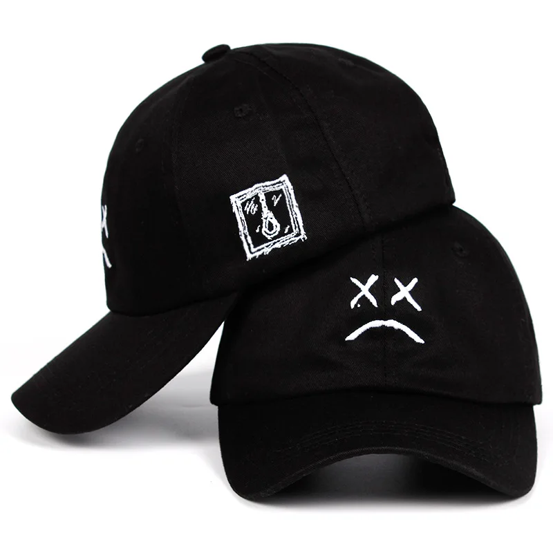 Crying Boy Sad Boy Embroidered Hat Hardtop Baseball Hat Men's and Women's Summer Outdoor Sports