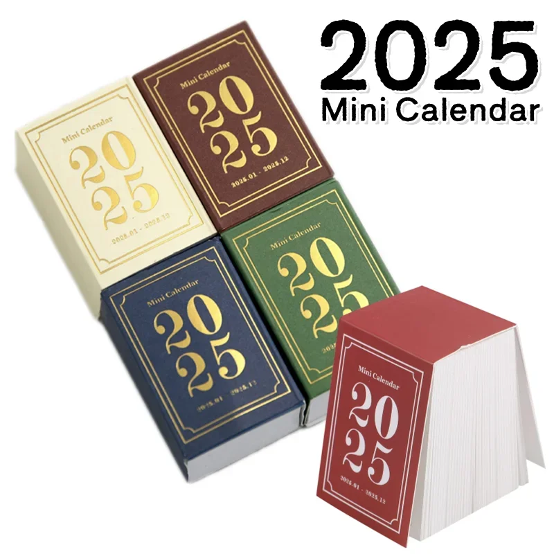 2025 Desk Calendar Yearly Monthly Daily Planner Time Manegement Schedule Organizers Student To Do List Calendar Books Memo Pad