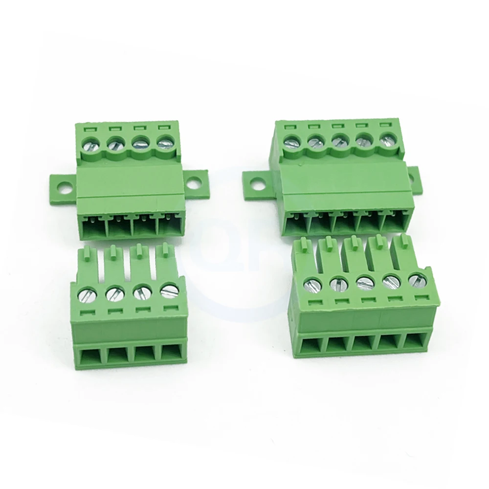 (5 Sets) KF 2EDGRK + 2EDGK 3.81mm Fixed Baseplate Solderless 15EDGRKC + 15EDGK 3.81 Pair Plug Plug-In Terminal Block 2-24Pin
