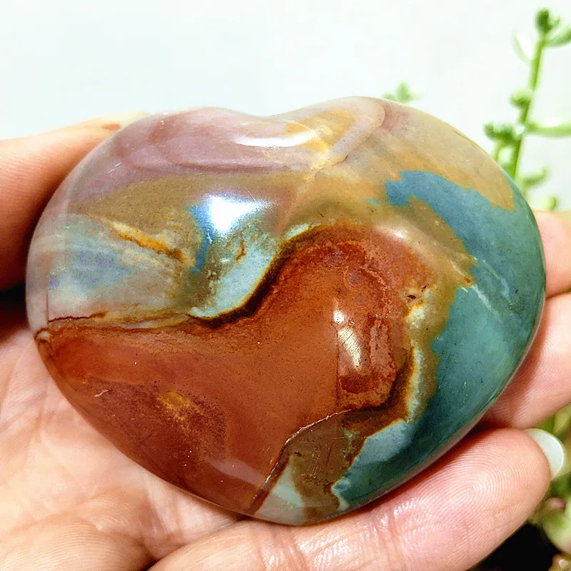 

Natural Crystals Ocean Jasper Stone Heart Meditate On Magical Energy Healing Spiritual Feng Shui Crystals Room Decoration