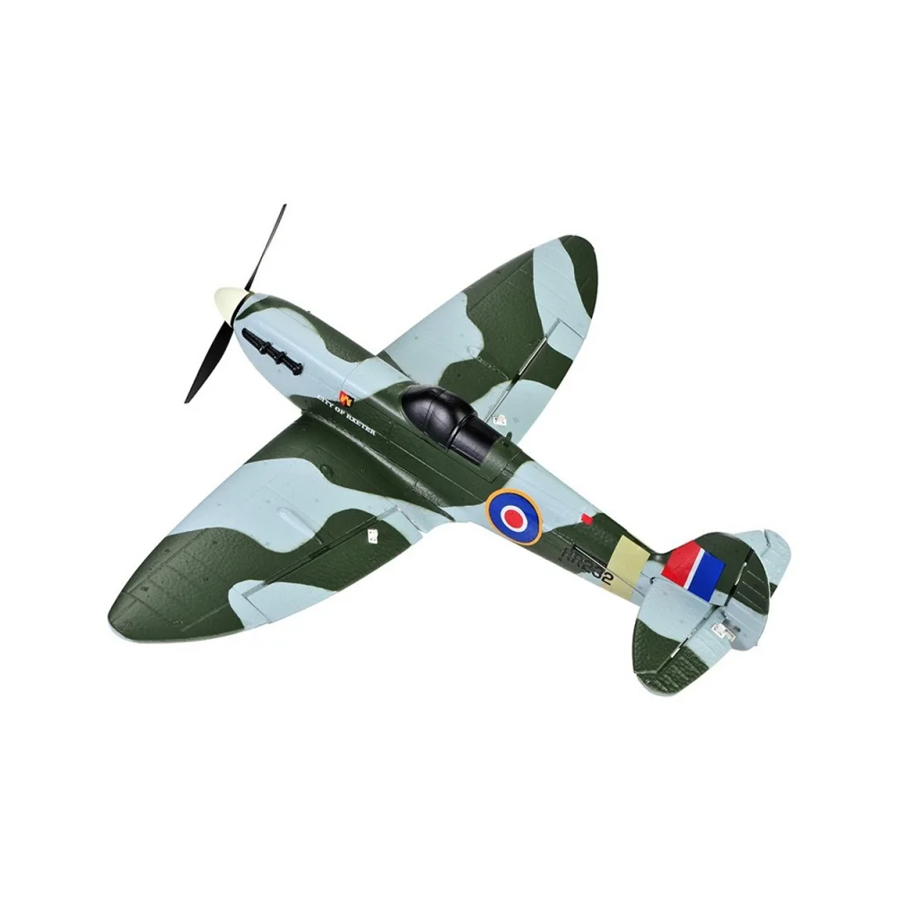 TOPRC HOBBY Mini Spitfire 450mm Wingspan 2.4GHz 4CH EPP 6-Axis Gyro One-Key U-Turn Aerobatic Scaled Warbird RC Airplane RTF For