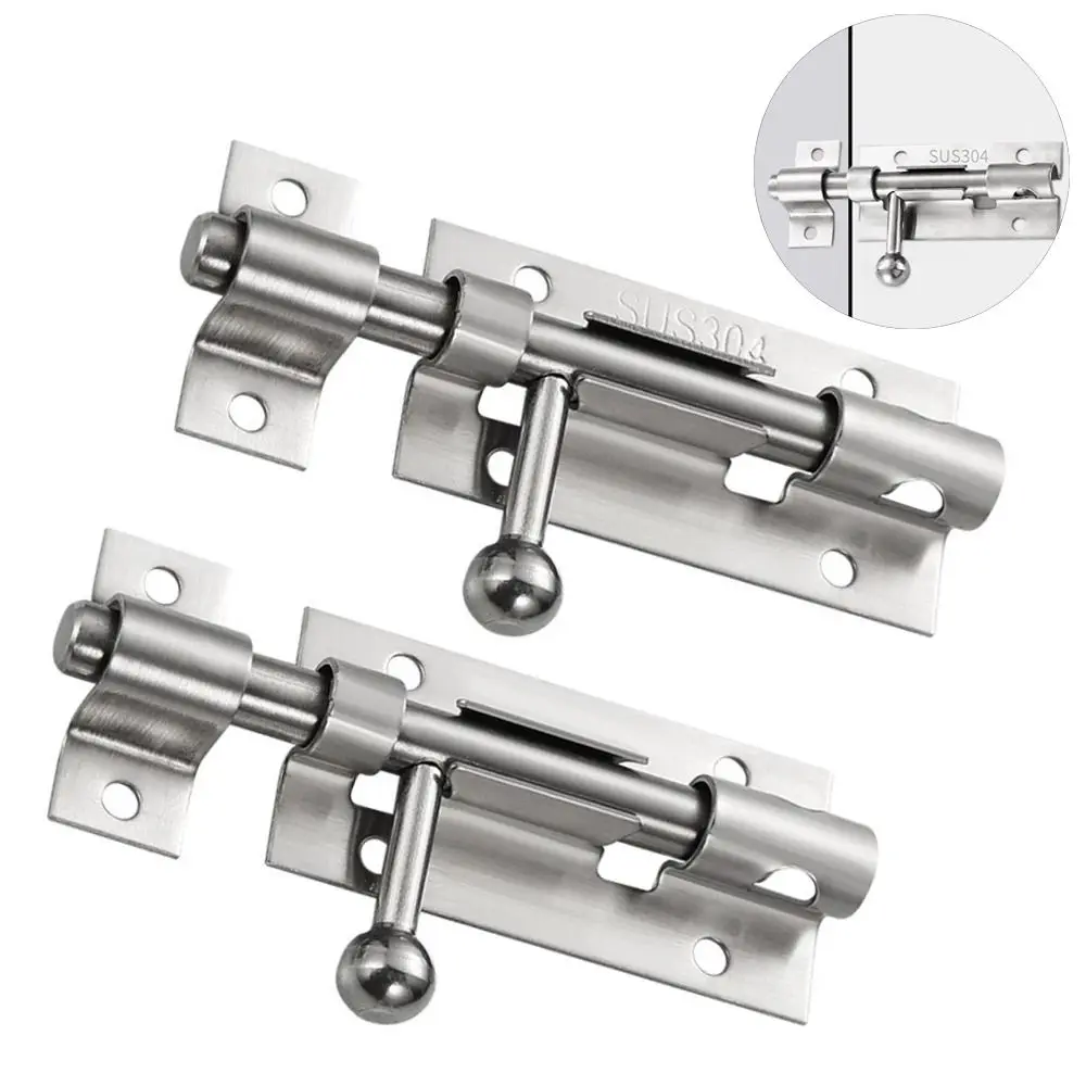 مفيدة الفولاذ المقاوم للصدأ الباب الترباس قفل الثقيلة نافذة الصيد قفل الباب المزالج الحمام #1