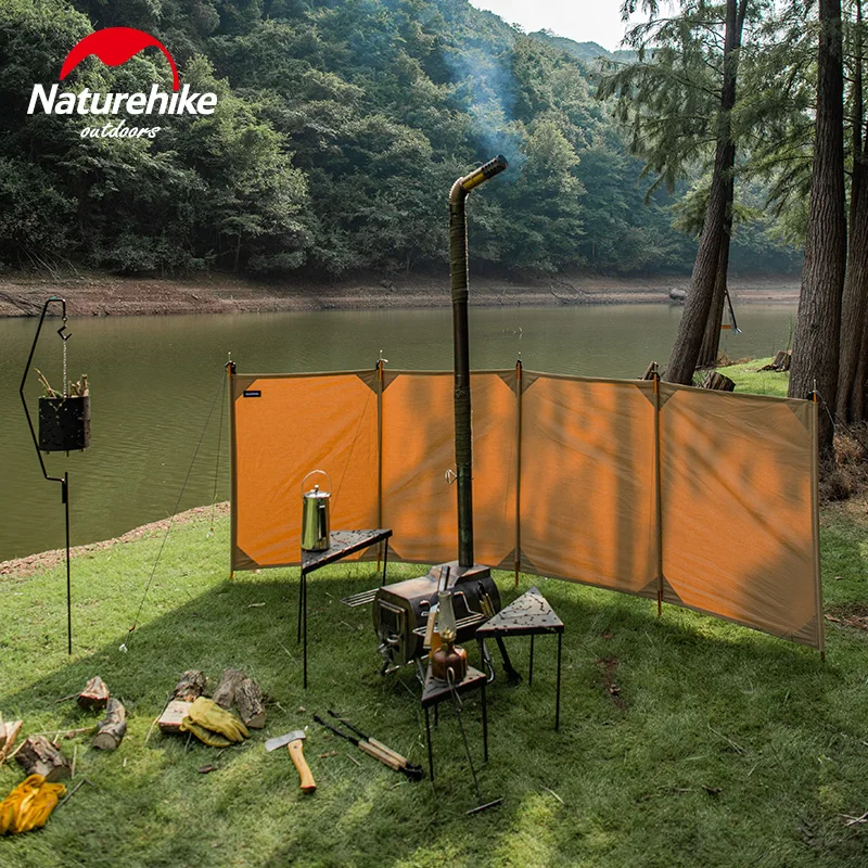 Naturehike 3x1m Outdoor Cotton Screen Windbreak Portable Camping Picnic BBQ Tent Wind Shield Curtain Stable Barrier Guardrail