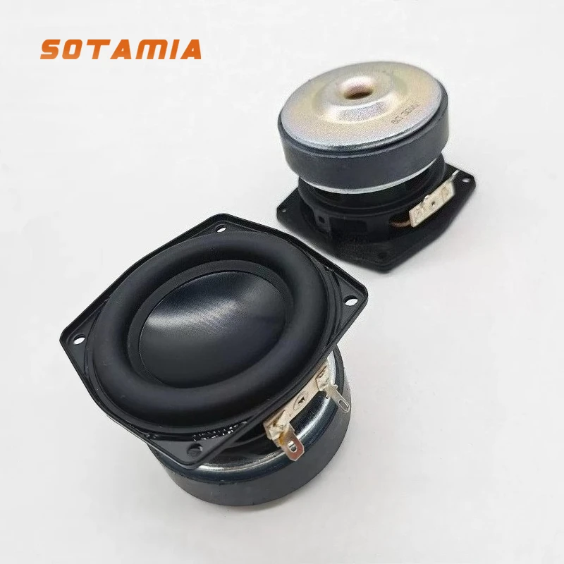 

SOTAMIA 2Pcs 3 Inch Subwoofer Audio Speaker 6 Ohm 30W 25 Core Super Bass Hifi Music Power Loudspeaker DIY Bluetooth Speaker