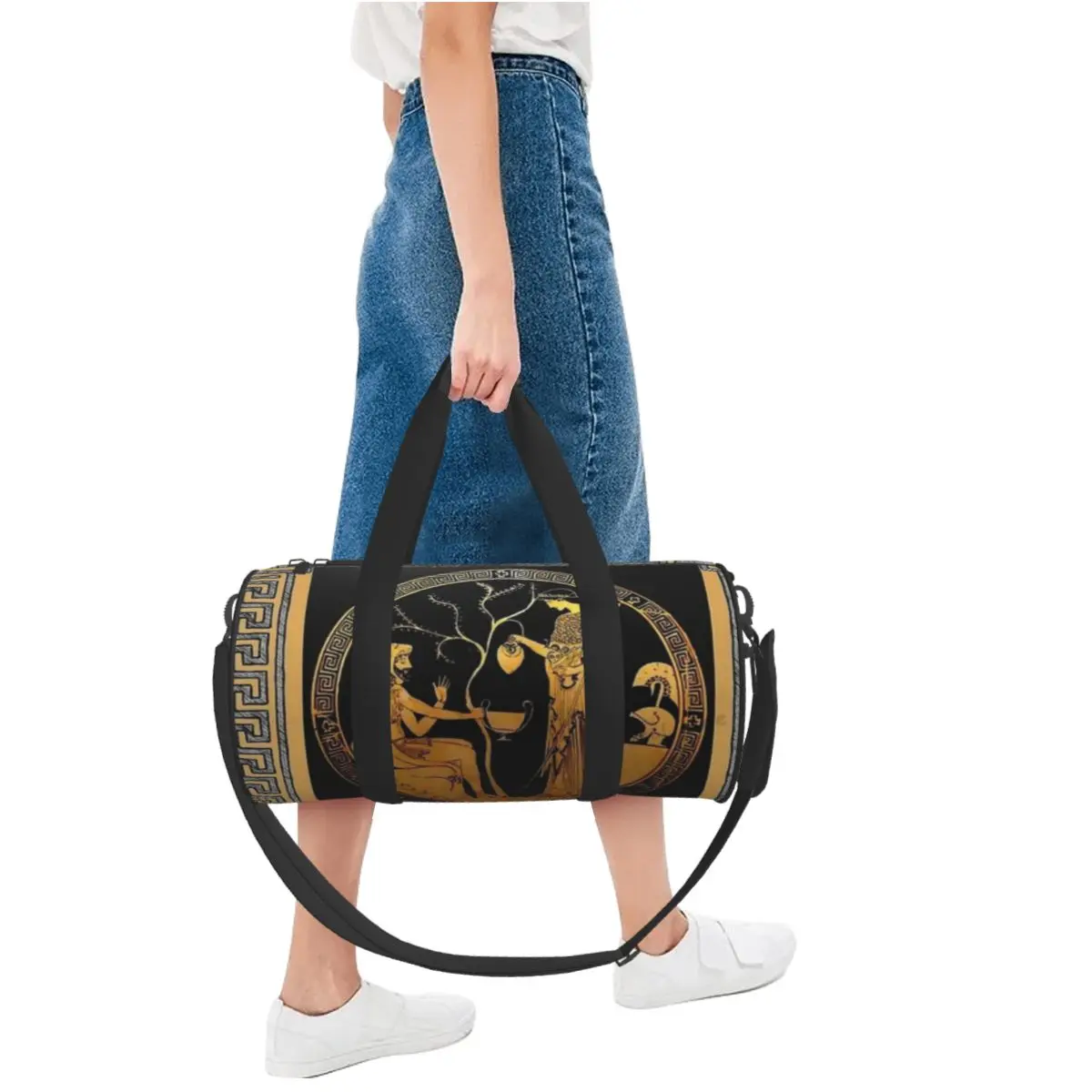 Ancient Greek Mythology Large Duffle Gym Bag Multi-Functional Duffle Travel Bags Handbags Fitness bag