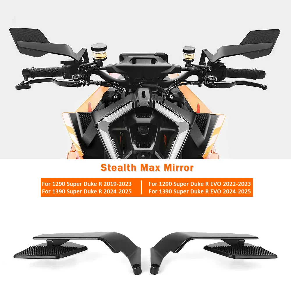 

1290 Super Du/ke R 2022 2023 Rear View Mirror Motorcycle Rotatable Mirrors Stealth Max Sports Mirror For 1390 Super Du/ke R EVO