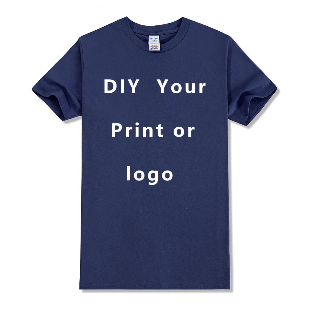 EU Size 100% Cotton Custom T Shirt Make Your Design Logo Text Men Women Print Original Design Gifts Tshirt