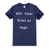 Taille ue 100% coton t-shirt personnalisé faire votre conception Logo texte hommes femmes imprimer conception originale cadeaux t-shirt 2