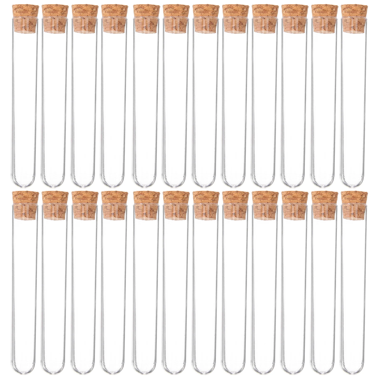 30 PCS Test Tube Shot Glasses Tubes Container Cork Top Jars with Stoppers Corks