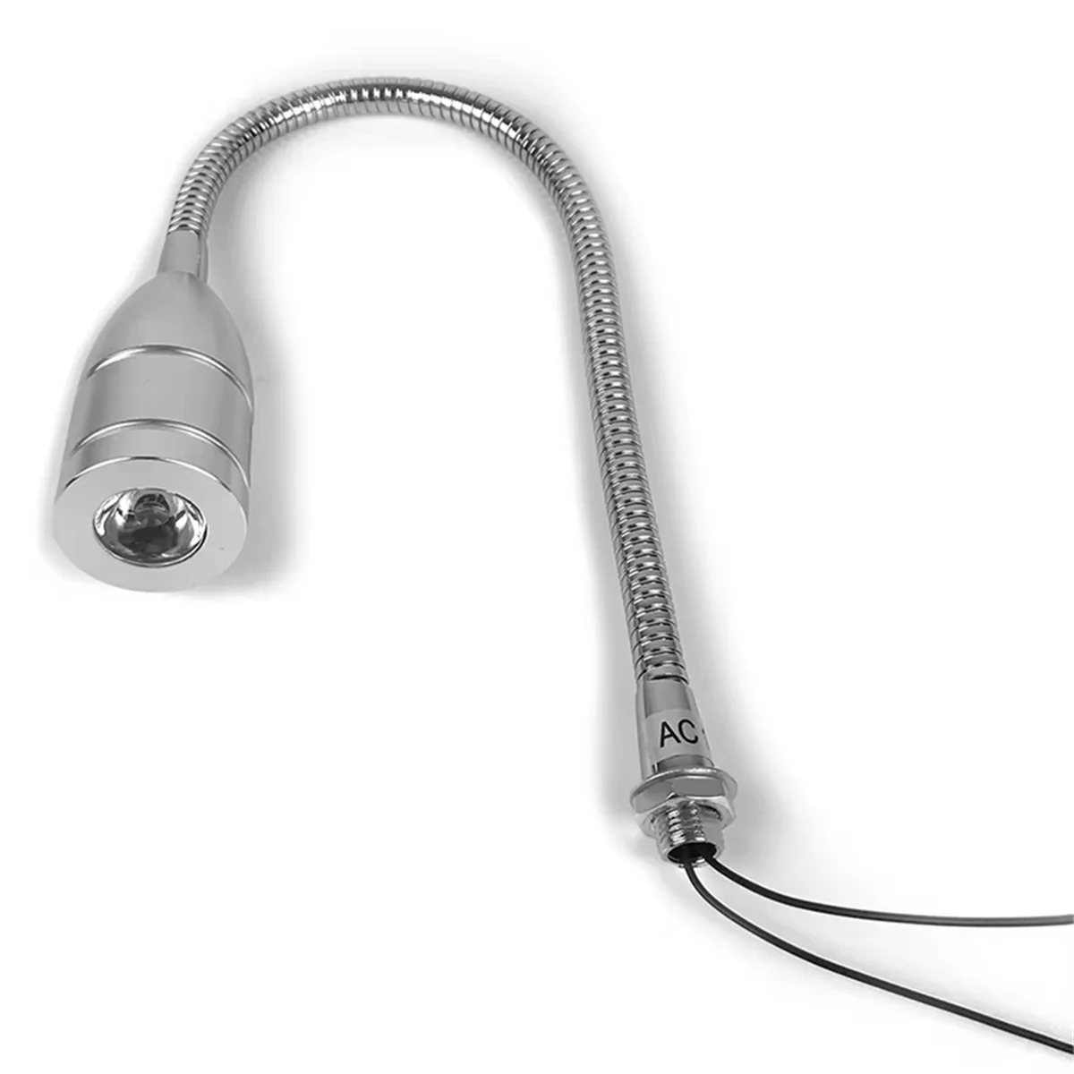 EULM 3WAC 12 В 24 В светодиодный светильник для инструментов, гибкий 30 см светодиодный рабочий светильник для мастерской, серебристый для станков с ЧПУ, сварочный аппарат