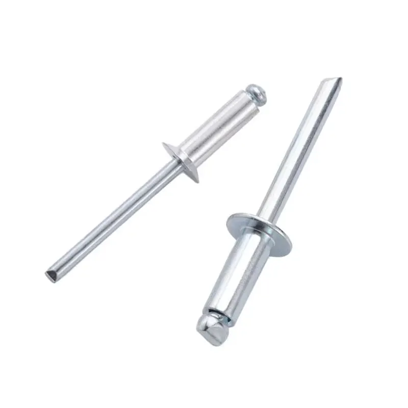 500 PCS Aluminum Pull Rivets, Round Head and Countersunk Head Types, Blind Rivets for Doors and Windows, Open Type Rivet Set