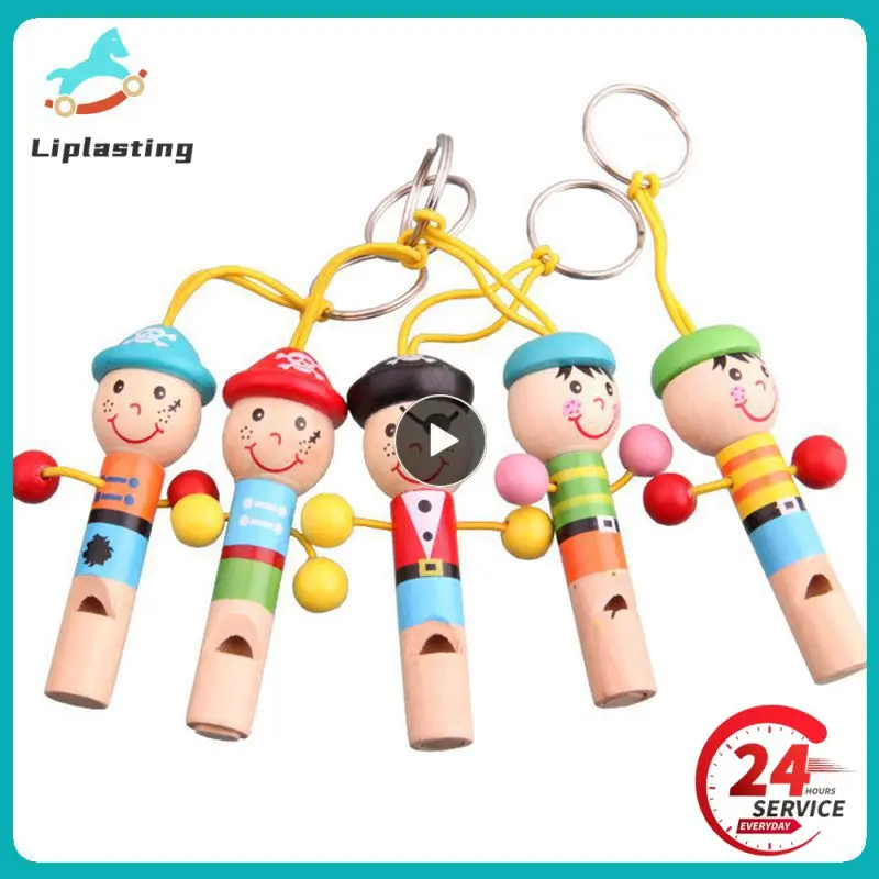 Children Wooden Whistle Pirate Toy Musical Gift Educational Musical Toys Festival Birthday Party Gifts Presents Toy Kid Gift