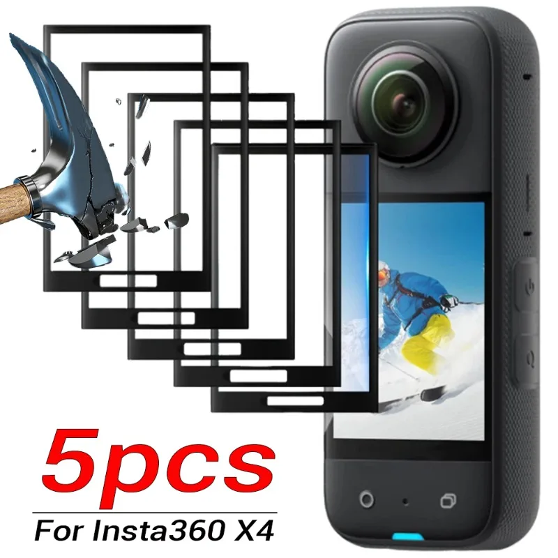 ฟิล์มป้องกันหน้าจอ PMMA แบบนิ่มสำหรับ Insta360 X4ป้องกันหน้าจอป้องกันการแผ่นฟิล์มกันรอยสำหรับ Insta 360อุปกรณ์ X4