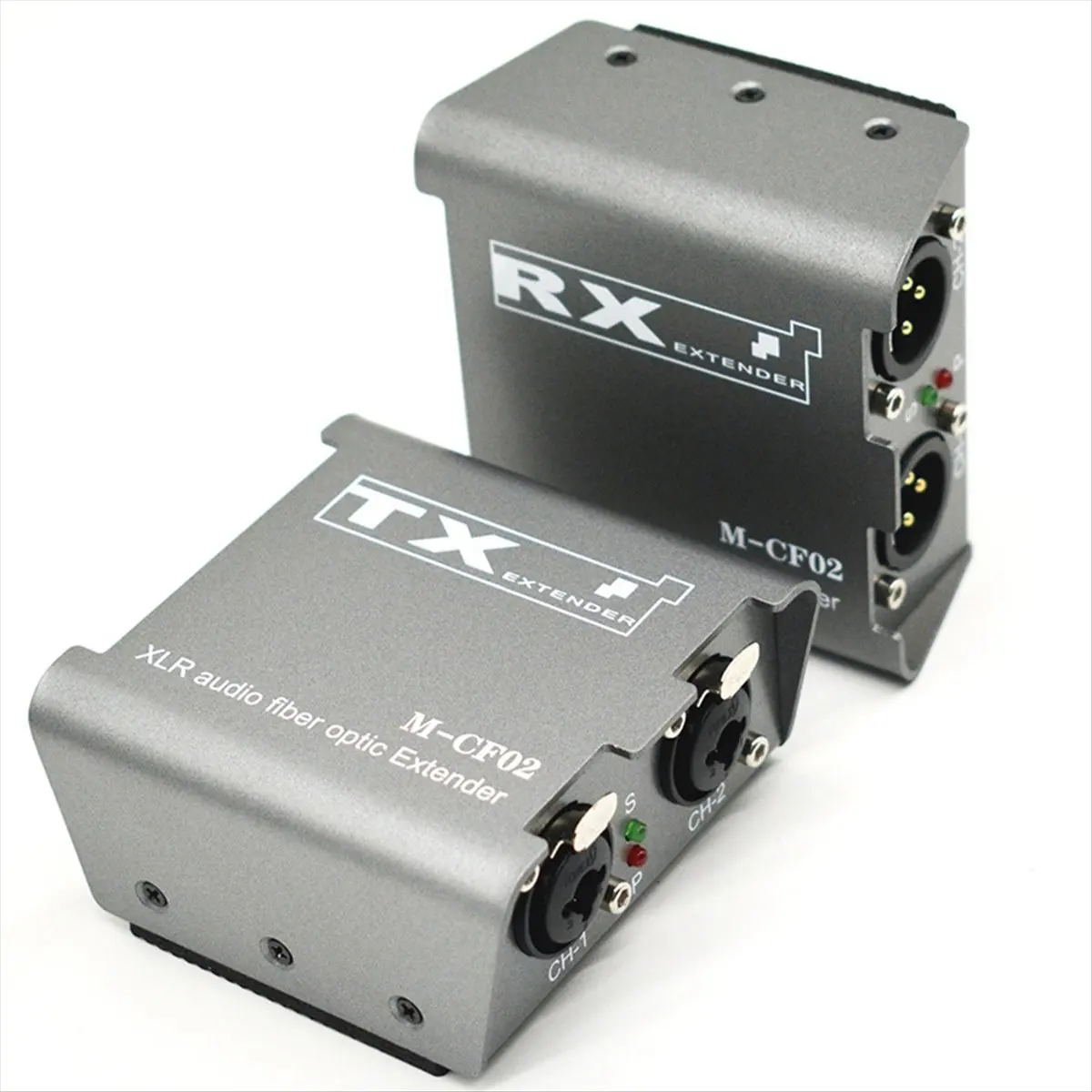 AAAE 1/2 CH XLR Audio Fiber Optical Extender over SC Fiber Optical Up to 20km 2 Way XLR Balanced Audio Transmitter Receiver