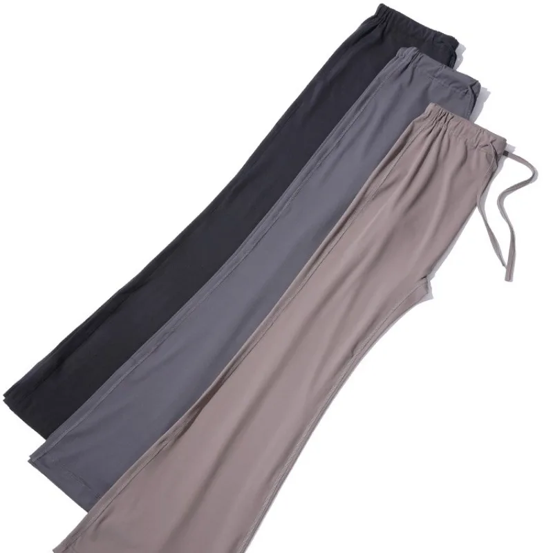 Leggings acampanados de maternidad, textura de piel de tiburón, cordón, cintura alta, soporte para embarazo, pantalones de Yoga a la moda