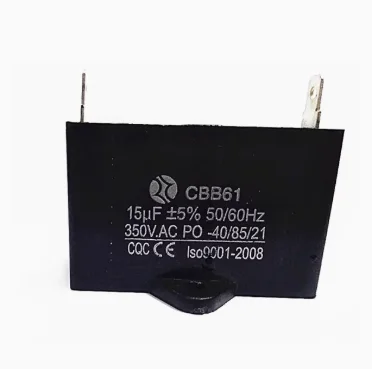 CBB61 15uf 350V 50/60Hz fan capacitor start capacitor single insert