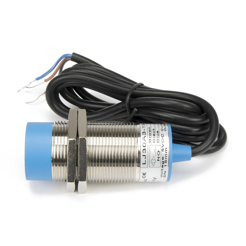 M30x75 15mm sensing DC 5V NPN NO LJ30A3-15-Z/BX-5V cylinder inductive proximity sensor switch special for MCU