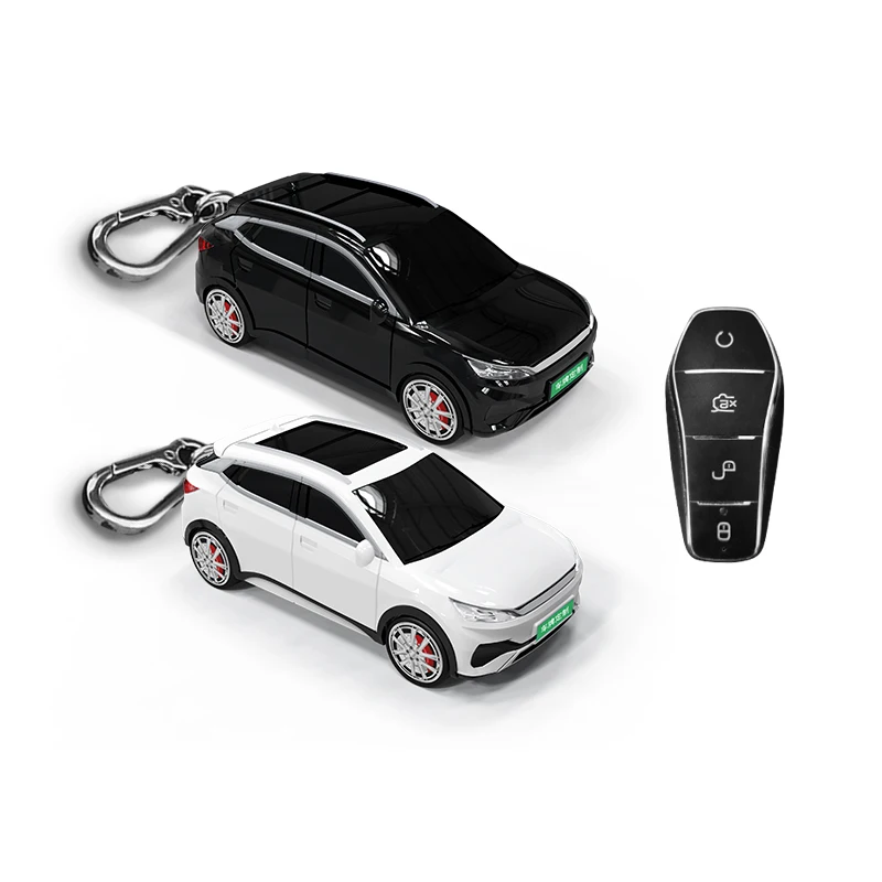 

For BYD Yuan key case, car model shell, remote control protective cover, creative personalized buckle modification accessories