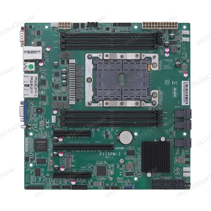 P11SPM-I M-ATX LGA3647 Server Mainboard, Quad-Channel DDR4, Dual 2.5GbE, M.2 NVMe, HDMI VGA