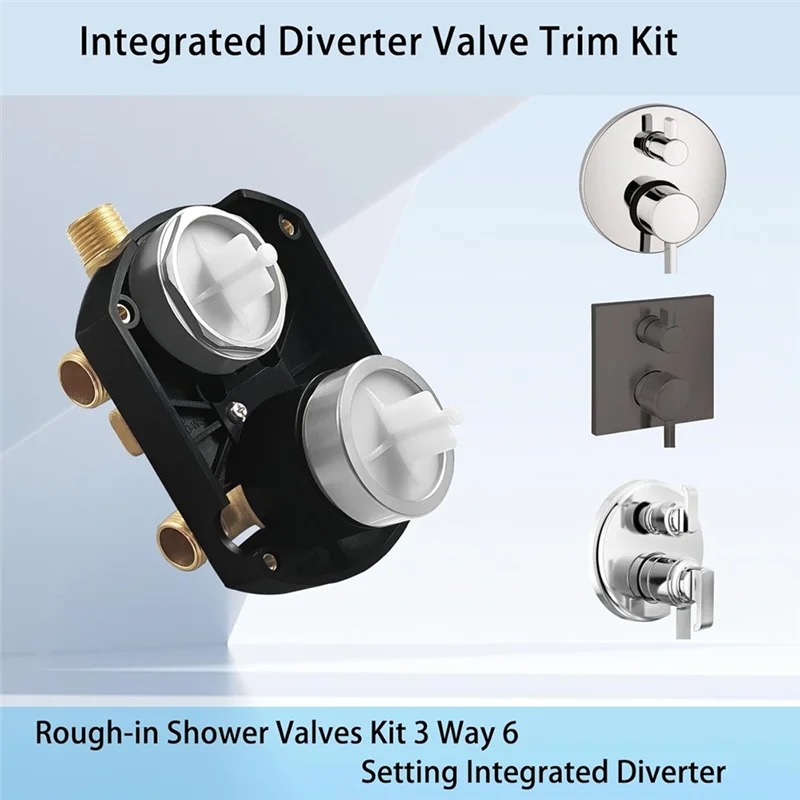 AT05-R22000 Shower Diverter Valve Kit Universal Rough-In For Delta Faucet Systems Delta Diverter Valve