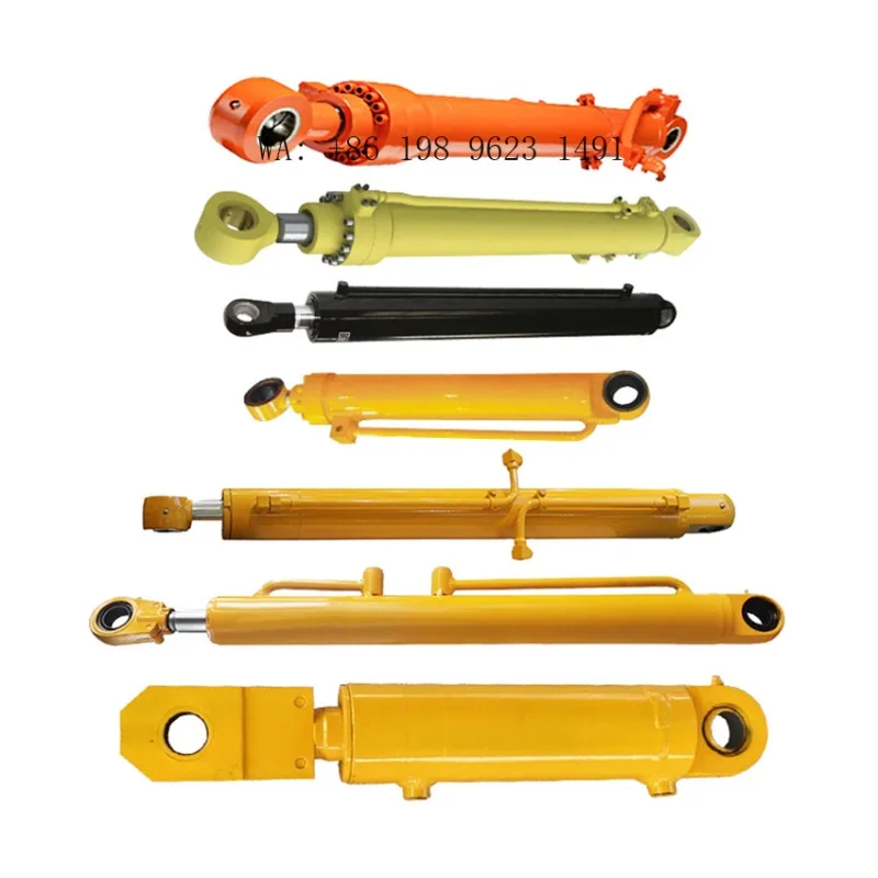 

16MPa High Pressure Double Acting Hydraulic Cylinder Hard Chrome Plated Boom Oil Cylinder for Hard Rock Excavation Machinery