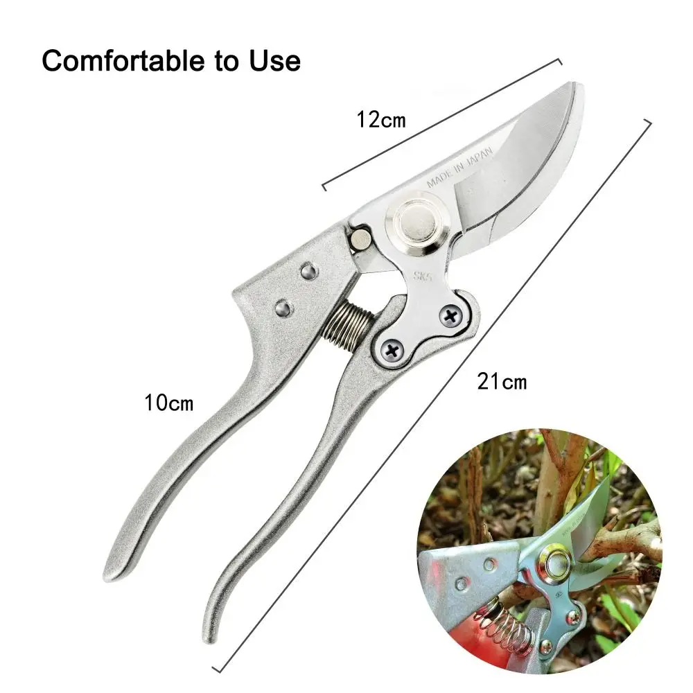 Cesoie da potatura in acciaio di alta qualità Cesoie Potatore resistente alla ruggine Impugnatura comoda Attrezzi per orticoltura Cesoie da giardino Albero