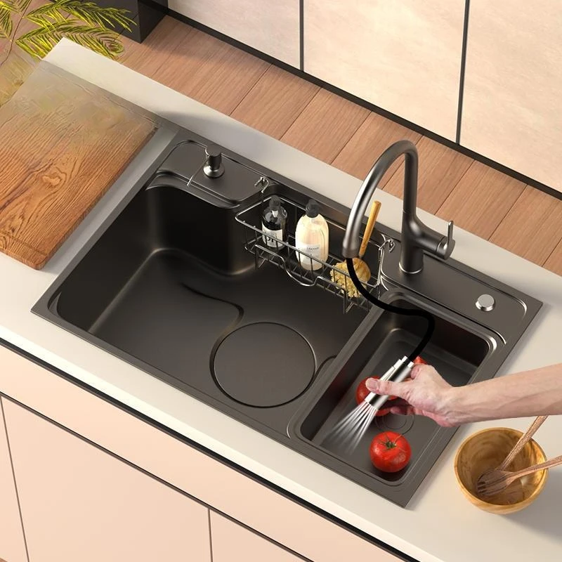 large single tank kitchen vegetable basin stainless steel handmade basin sink dishwasher