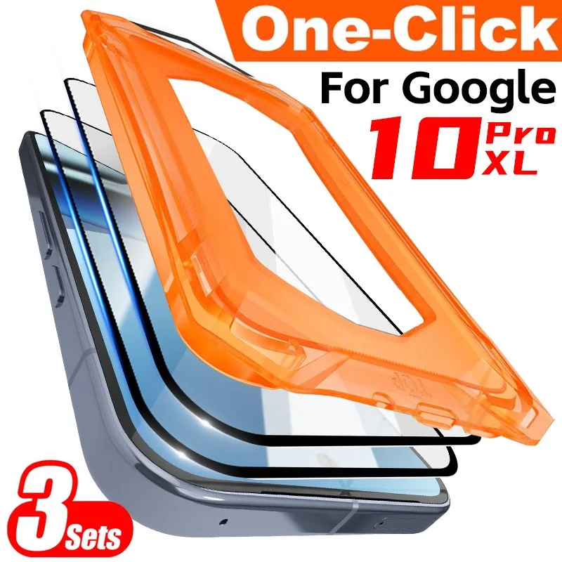 

Защитная пленка для экрана Google Pixel 10 Pro XL, без пыли, автоматическое выравнивание, закаленное стекло 9H, простая установка, без пузырьков для Pixel 10 Pro