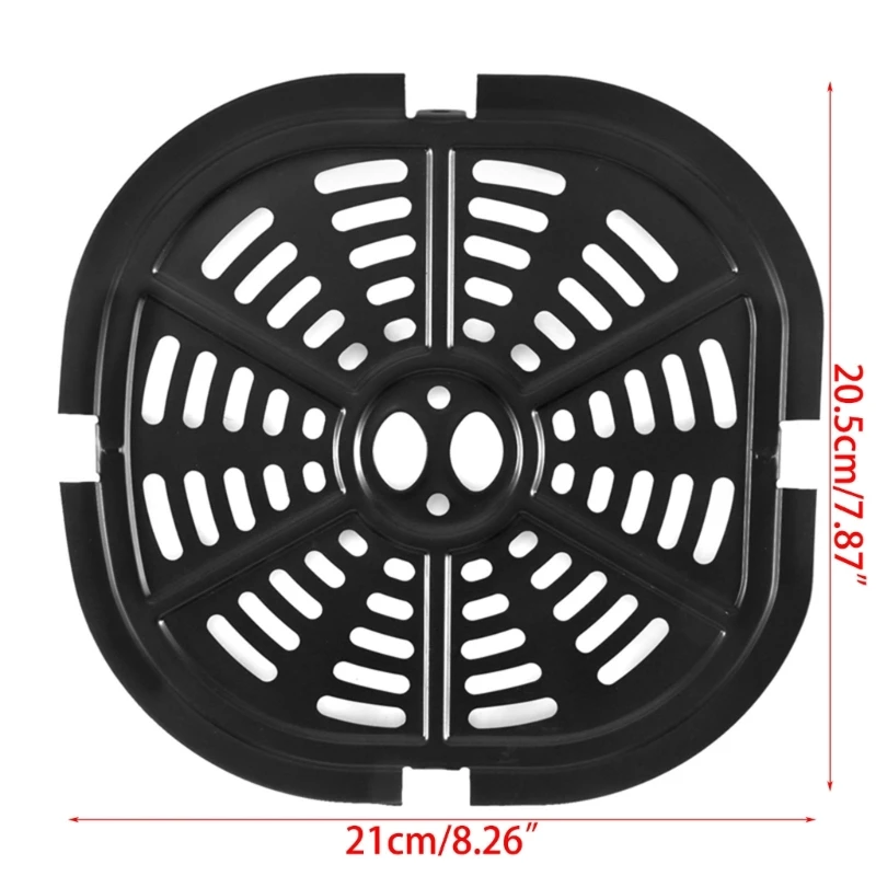 Perforated Home Rack Non Replacement-Parts Dishwasher Safe Universal Air Fryer Grill Pan Tray Carbon Steel