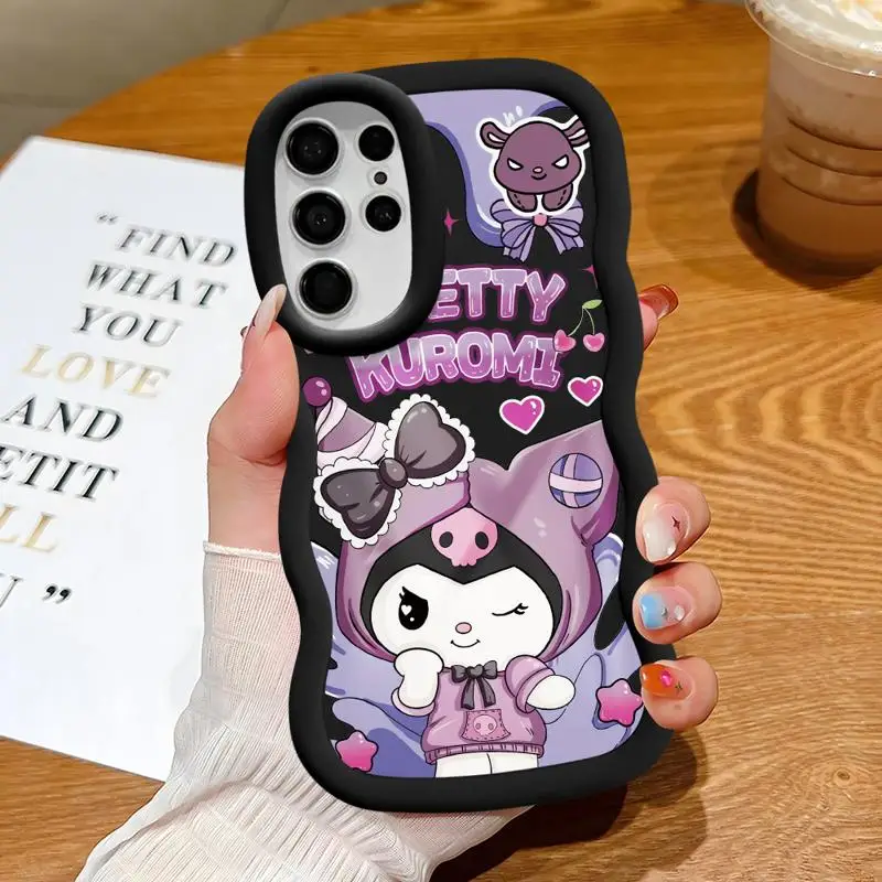 Sanrio Hello Kitty Kuromi Case for Samsung Galaxy S24 S22 Ultra S23 S21 S20 FE A23 4G A32 A33 A53 A25 A24 A54 A73 A55 5G Cover