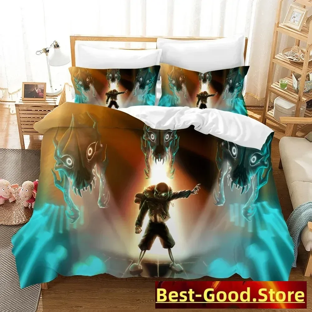 Ensemble de literie Undertale Game Frisk Sans Papyrus imprimé en 3D, housse de couette double Queen Size pour garçons et filles, taie d'oreiller pour enfants et adultes