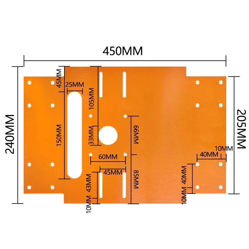 Light axis saw marble machine guide rail trimming machine base plate bakelite base tile woodworking