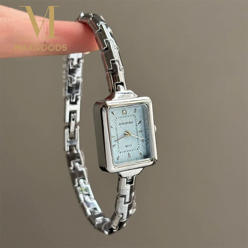 New Square Dial Bracelet Watch Elegant Bracelet Strap Ladies Watch Luxury Gift Quartz Watch for Women