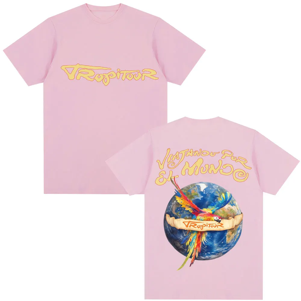 Karol G Tropicoqueta Tour Album 2026 T-Shirt für Männer und Frauen, Modische Ästhetische T-Shirts, Übergroße Lässige Baumwoll-T-Shirts, Streetwear – Detail 4