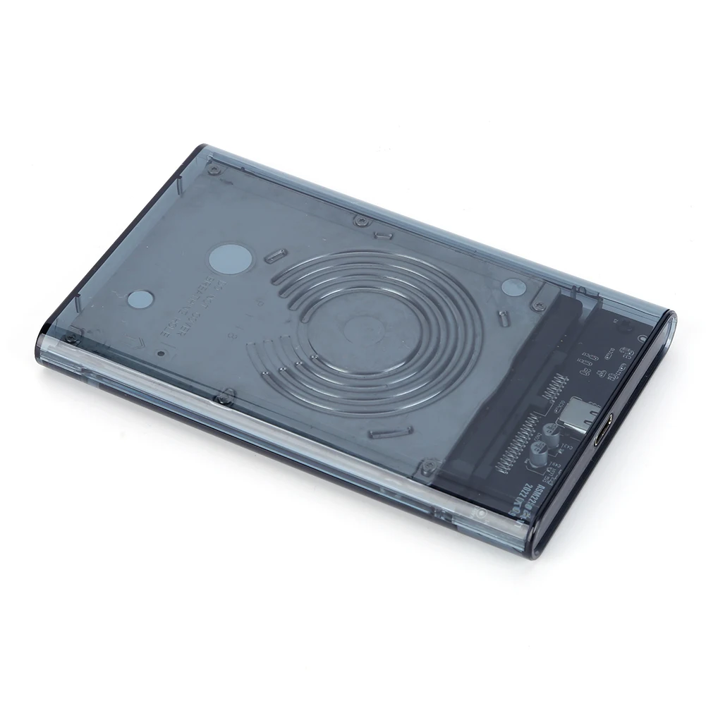 حاوية القرص الصلب 2.5 بوصة SATA إلى USB3.1 8 تيرا بايت HDD SSD حافظة USB3.0 إلى Type-C التوصيل والتشغيل الشفاف للكمبيوتر المحمول