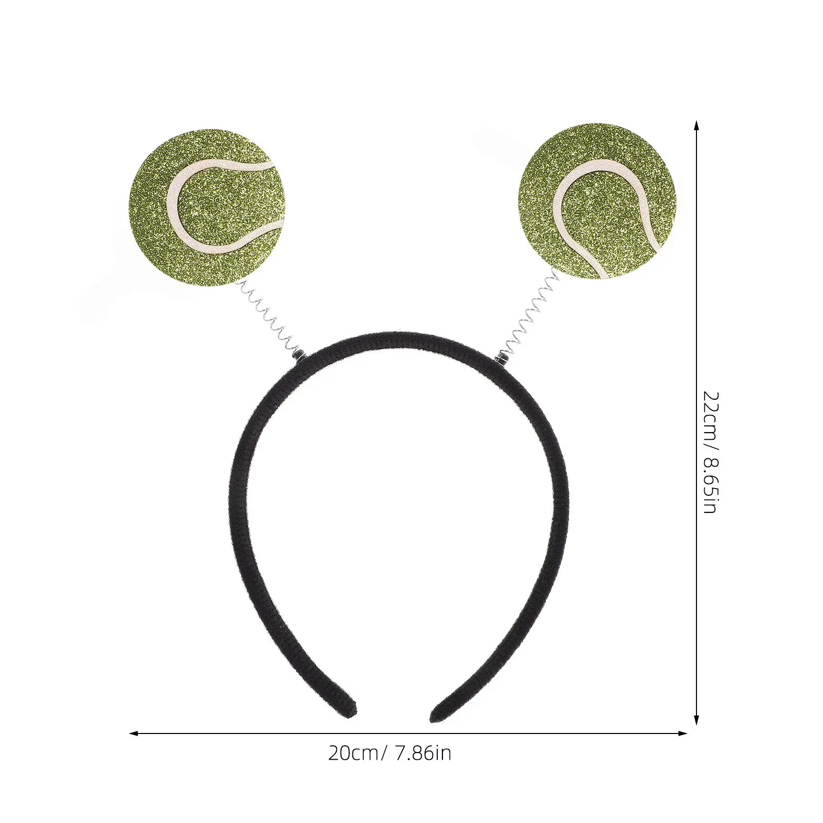 Spring Ball Headband Tennis Theme Hair Accessory for Women Party Sports Event Performance Hair Hoop Lovely Creative