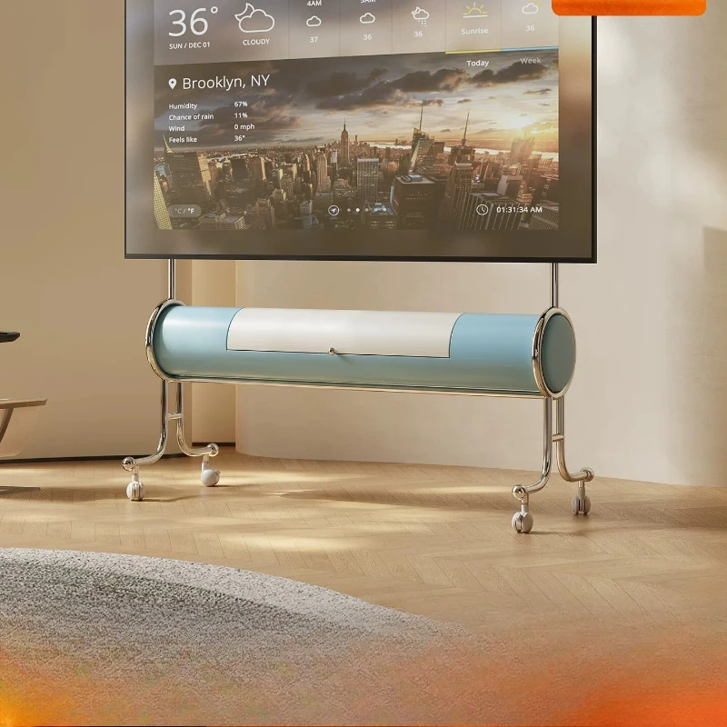 Movable TV stand, minimalist floor stand