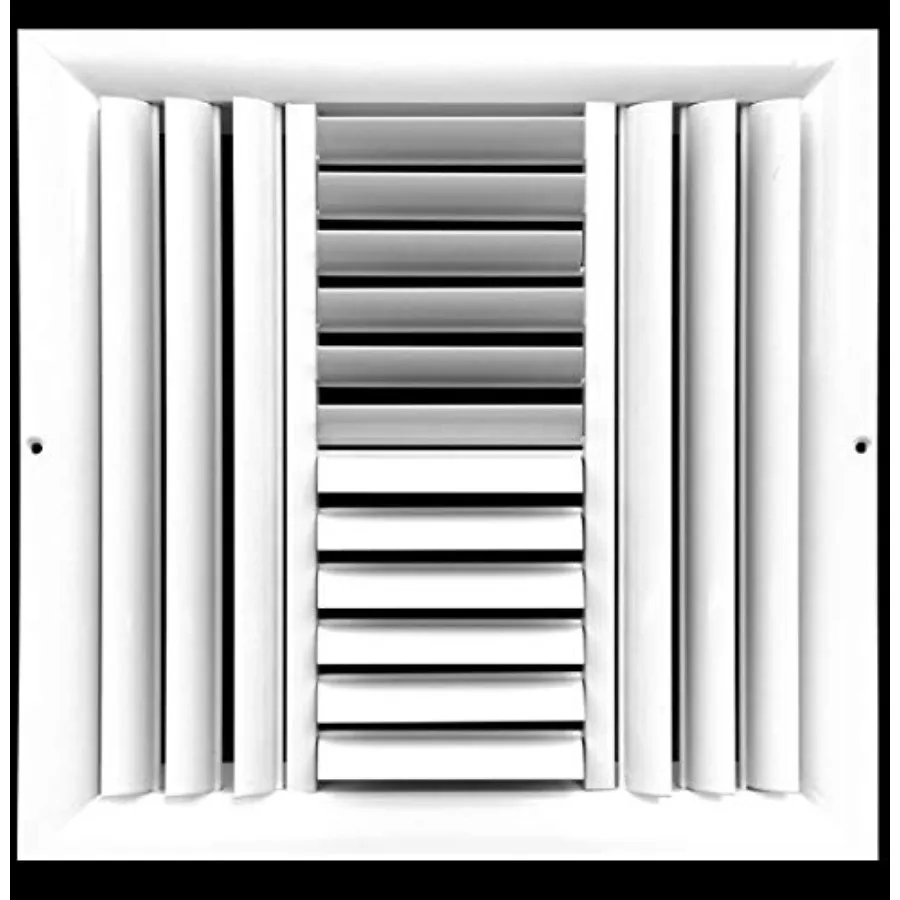 

Регулируемый алюминиевый диффузор HVAC с изогнутыми лопастями для полного контроля направления воздушного потока (вертикальный/горизонтальный) для вентиляционных каналов