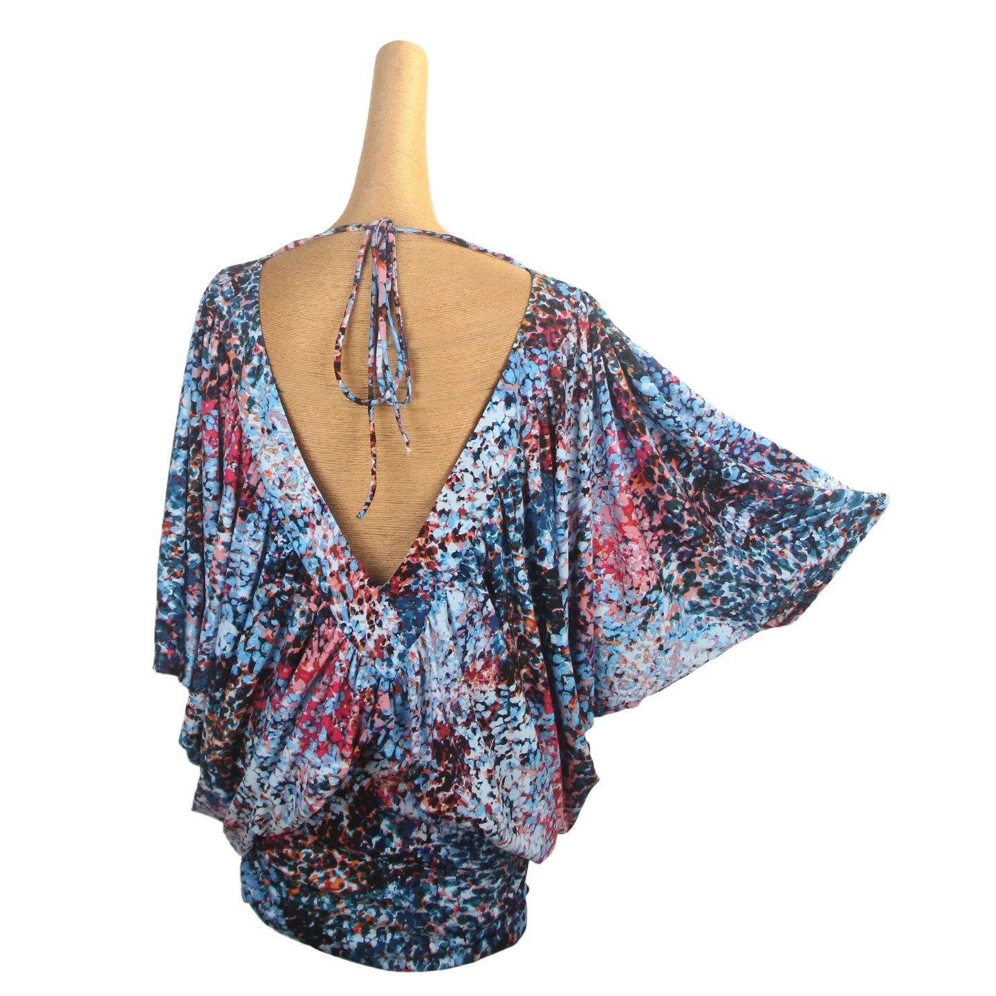 Sexy solto sem costas dolman manga vestido de dança latina feminino roupas prática rumba tango samba chacha dança traje dql11289