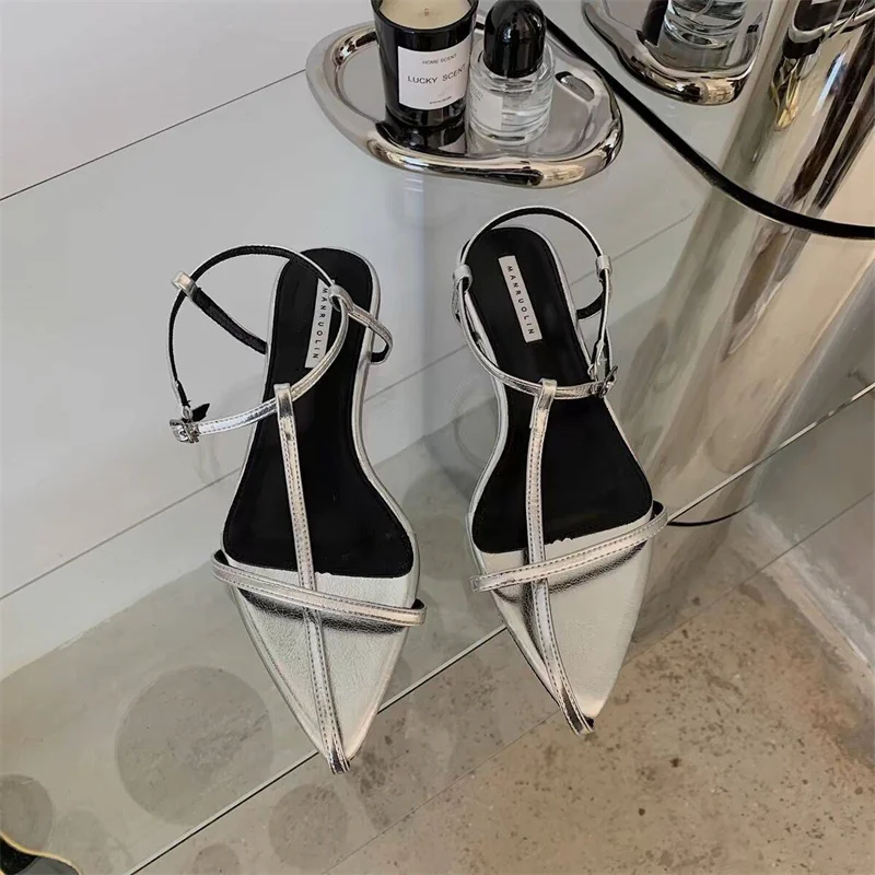 

Сандалии Romanas De Suela Plana для женщин Zapatos Пунта Estrecha calзатый неформальный пляж Новинка для летнего сезона, 2024