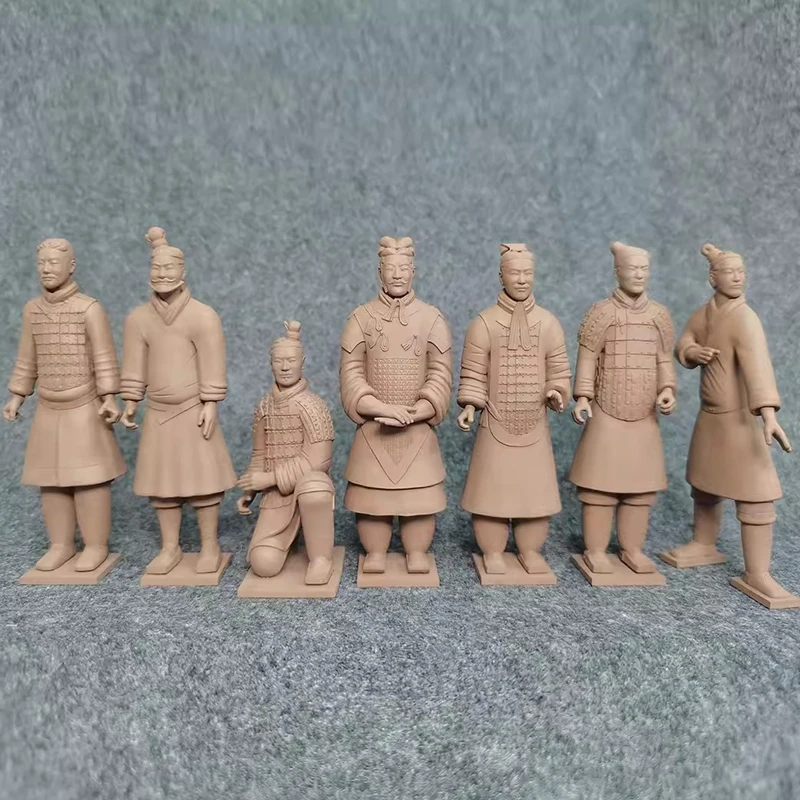 Qin Dynasty Terracotta Warriors and Horses Ornaments Ancient Chinese Soldier Models Desktop Collection Crafts