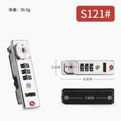 Luggage suitcase trolley luggage lock luggage accessories fixed lock password lock security anti-theft lock