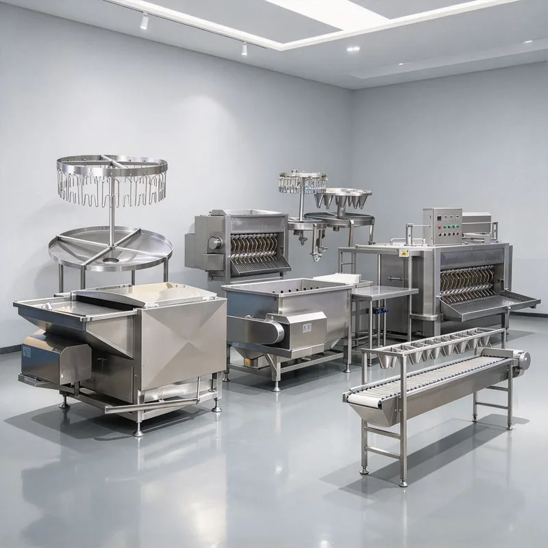 Industrial Chicken Slaughterhouse Machinery Full Set Poultry Processing Line Customized
