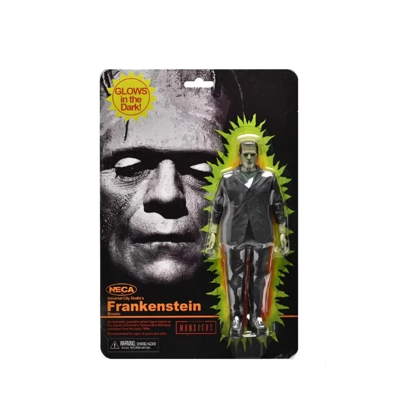 NECA monster mummy Werewolf Frankenstein glow-in-the-dark hanging card 7 inch hands-on model collect boy toys figure