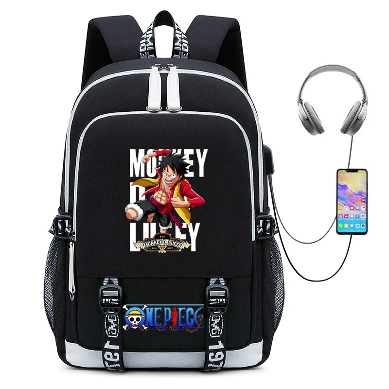 

One Piece Luffy New Student Schoolbag Large Capacity Leisure Waterproof Lightweight Cute Backpack