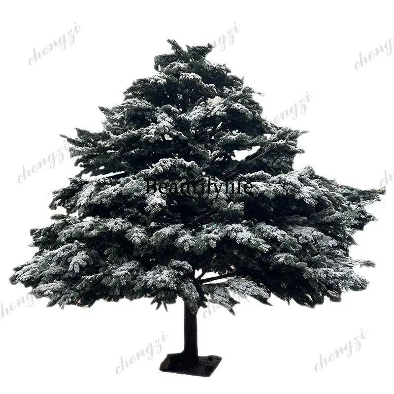 03 simulation large cedar Christmas landscaping tree, factory direct sales large communication tree green plants