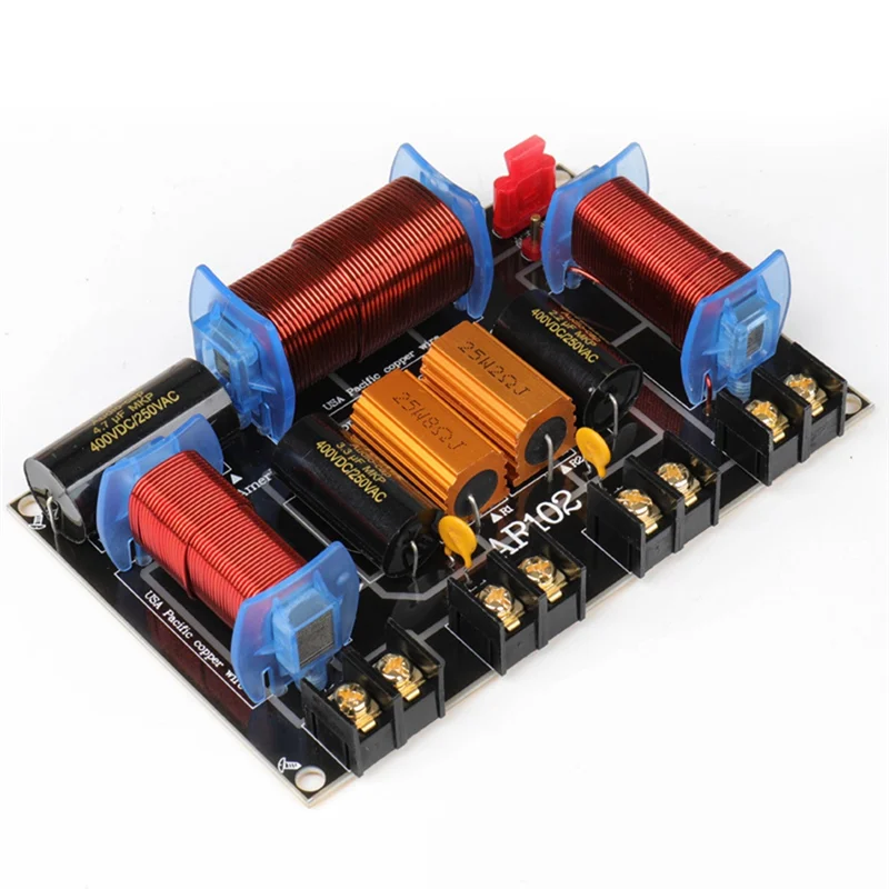 BAAY مكبر صوت احترافي كروس 3 اتجاهات مقسم مكبر صوت 200-500 وات 45 هرتز - 23 كيلو هرتز 3 وحدة صوت للمسرح المنزلي